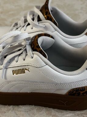 Brand New Leopard Print Pumas